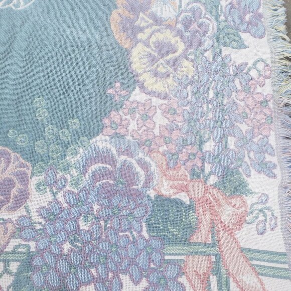 Tapestry Floral 80s Wall Hanging Gift for Mom - Picture 3 of 11